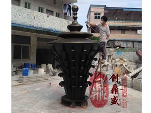 福建福州偉創(chuàng)裝飾玻璃鋼寶鼎