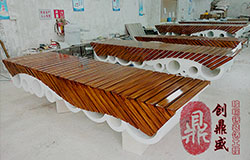 玻璃钢仿木休闲座椅
