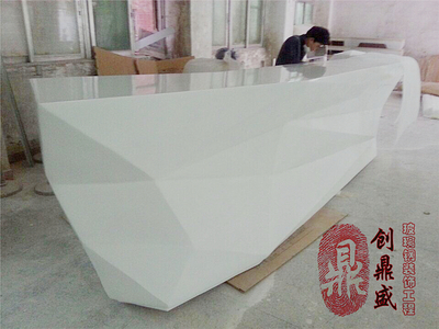 北京航天城菱形饰面前台