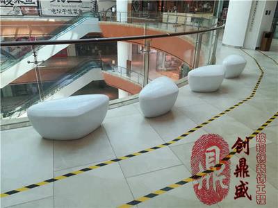 商场摆放玻璃钢坐凳
