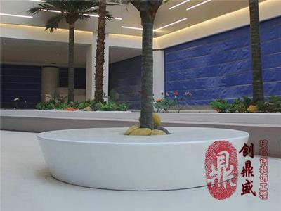 白色玻璃钢树池凳