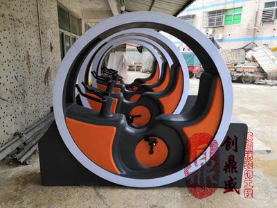 玻璃钢动感单车造型