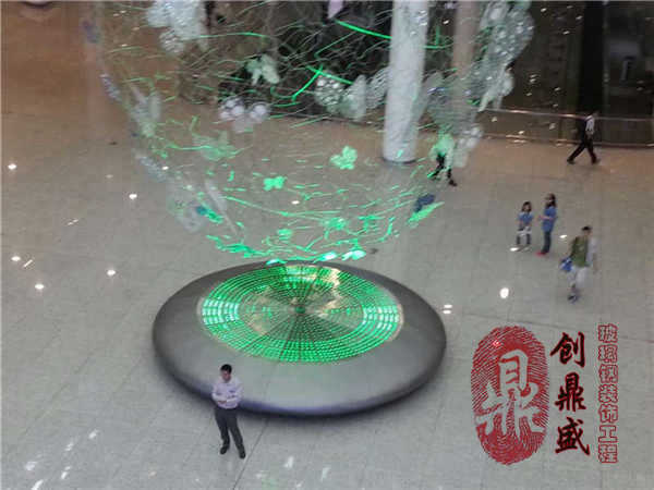 深圳機場玻璃鋼圓盤造型