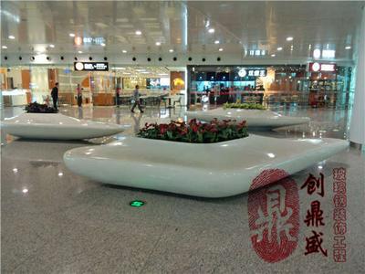 013玻璃钢树池花池座凳