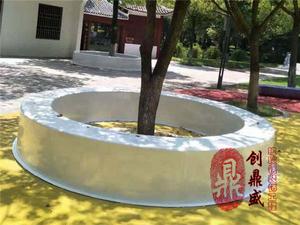 圆形玻璃钢树池坐凳