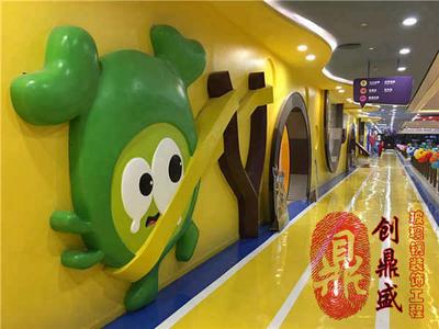 商业美陈玻璃钢装饰墙